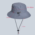 XBG-9225 Cappello da pescatore impermeabile estivo Cappello pieghevole per protezione solare