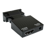 Adattatore HDMI per proiettore con cavo audio Convertitore HD per computer, HDMI to VGA, VGA to HDMI