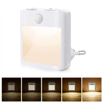 NL2101 Sensore di movimento LED Night Light AC Plug Dimmer Sleep Lights,Spec:, NL2101 Warm EU Plug, NL2101 Warm and White EU Plug, NL2101 Warm US Plug, NL2101 Warm and White US Plug, NL2101 Warm UK Plug, NL2101 Warm and White UK Plug