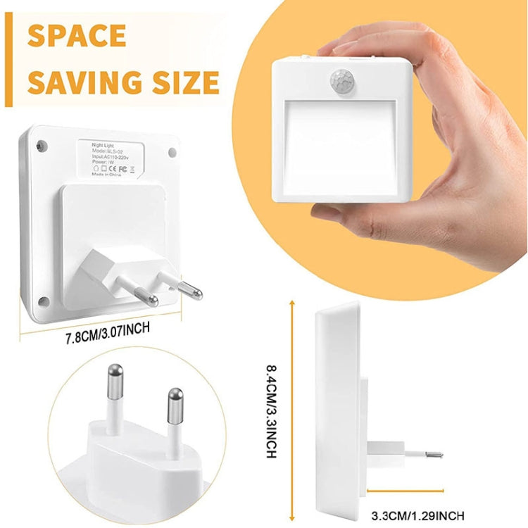 NL2101 Sensore di movimento LED Night Light AC Plug Dimmer Sleep Lights,Spec:, NL2101 Warm EU Plug, NL2101 Warm and White EU Plug, NL2101 Warm US Plug, NL2101 Warm and White US Plug, NL2101 Warm UK Plug, NL2101 Warm and White UK Plug