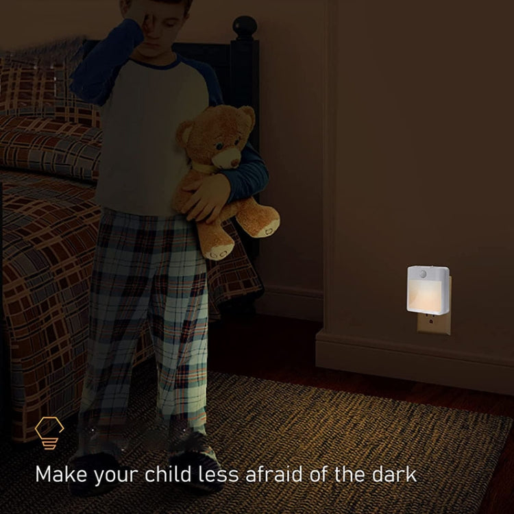 NL2101 Sensore di movimento LED Night Light AC Plug Dimmer Sleep Lights,Spec:, NL2101 Warm EU Plug, NL2101 Warm and White EU Plug, NL2101 Warm US Plug, NL2101 Warm and White US Plug, NL2101 Warm UK Plug, NL2101 Warm and White UK Plug
