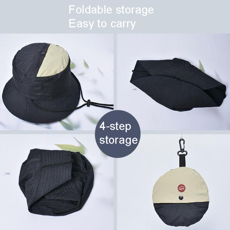 XBG-9226 Cappelli da sole per esterni Cappello da pescatore pieghevole con protezione solare abbinato