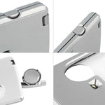 Lente d'ingrandimento portatile rettangolare 3-6X con LED 2 pezzi