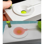 Strumento per la pulizia dei pennelli per pittura a olio con rondella per penna per vernice per contenitore dell'acqua, GEN 1 Green, GEN 1 Pink