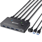 KC-KVM8201 USB3.0 Switch U Disk Printer Due computer per condividere switch KVM HDMI 8K, KC-KVM8201
