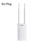 COMFAST CF-EW61 Access Point wireless per esterni, 300 Mbps, 2,4 GHz, con doppia antenna esterna da 5 dBi, EU Plug, US Plug, UK Plug, AU Plug