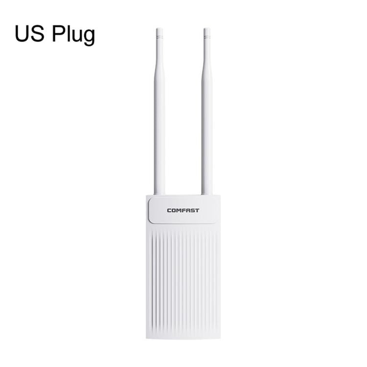 COMFAST CF-EW61 Access Point wireless per esterni, 300 Mbps, 2,4 GHz, con doppia antenna esterna da 5 dBi, EU Plug, US Plug, UK Plug, AU Plug