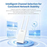 COMFAST CF-EW61 Access Point wireless per esterni, 300 Mbps, 2,4 GHz, con doppia antenna esterna da 5 dBi, EU Plug, US Plug, UK Plug, AU Plug