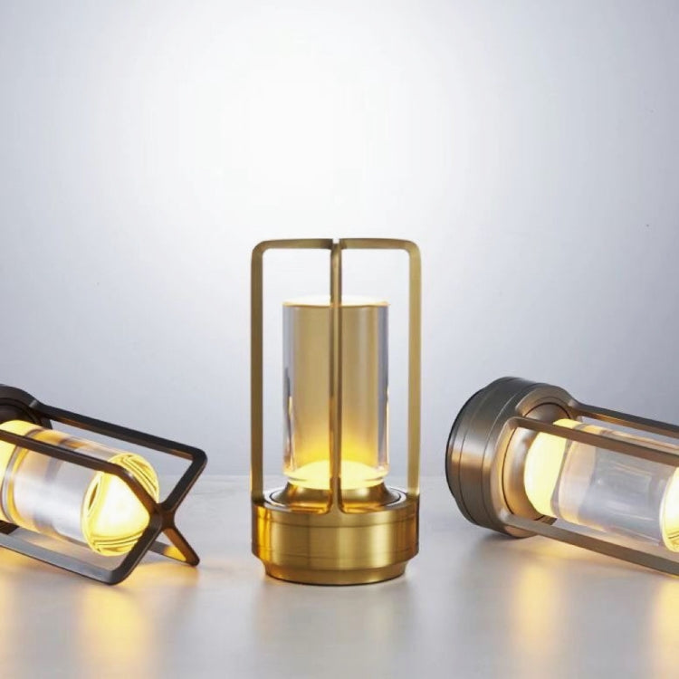 Lampada da tavolo a croce vintage interamente in alluminio Lampada da campeggio portatile da campeggio esterna per hotel, 2000mAh (Bronze), 2600mAh (Bronze), 2000mAh (Silver), 2600mAh (Silver), 2000mAh (Matte Black), 2600mAh (Matte Black)