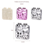 Specchio bifacciale da trucco per mini galvanica da tavolo per donna, Mirror (Purple), Mirror (Silver), Mirror (Beige)