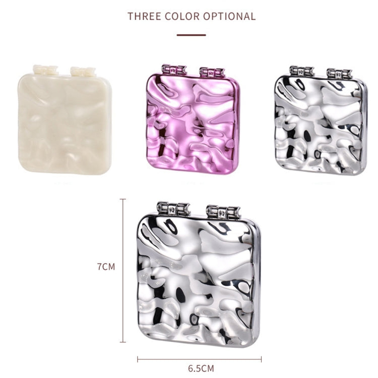 Specchio bifacciale da trucco per mini galvanica da tavolo per donna, Mirror (Purple), Mirror (Silver), Mirror (Beige)