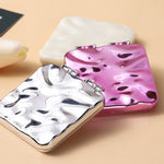 Specchio bifacciale da trucco per mini galvanica da tavolo per donna, Mirror (Purple), Mirror (Silver), Mirror (Beige)