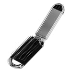 2 in 1 massaggio pettine cuscino d'aria specchio pettine integrato pettine pieghevole portatile, Comb Mirror