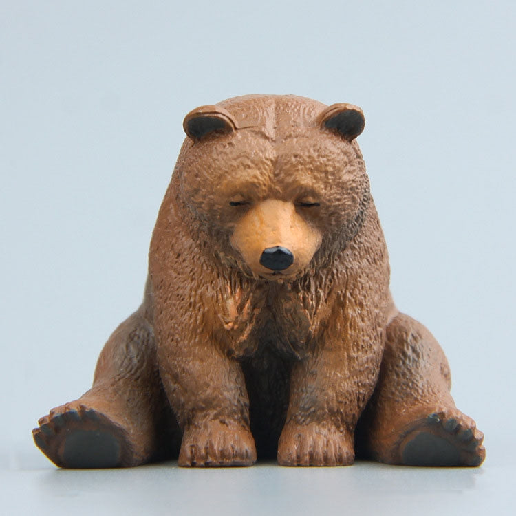Magneti da frigo per la figura dello zoo addormentato seduto della serie Warm, Brown Bear, Pug dog, Fat Cat, Hedgehog