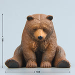 Magneti da frigo per la figura dello zoo addormentato seduto della serie Warm, Brown Bear, Pug dog, Fat Cat, Hedgehog
