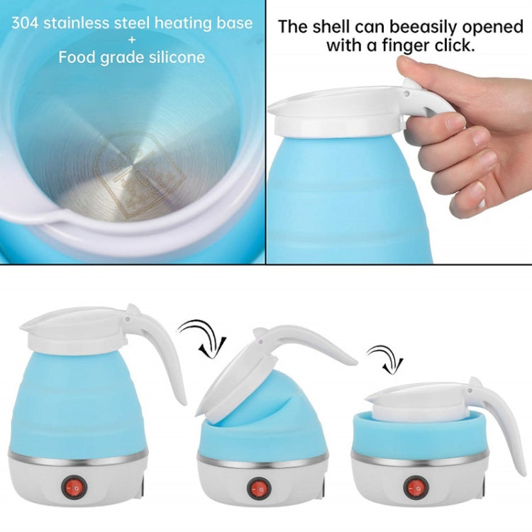 Bollitore elettrico pieghevole in silicone 0,6L 600W