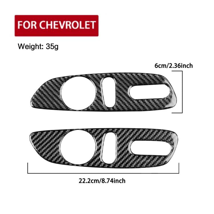 Per Chevrolet Malibu 2016-2024 2 pezzi/set adesivo per pulsante di regolazione del sedile con guida a sinistra