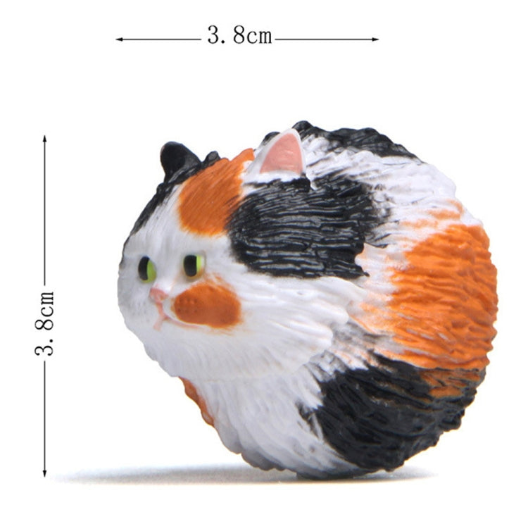 Ornamento rotondo dell'anello chiave del fumetto del portachiavi del gatto della tigre, 3 Color, Black, Coffee White, Yellow White, Gray, White