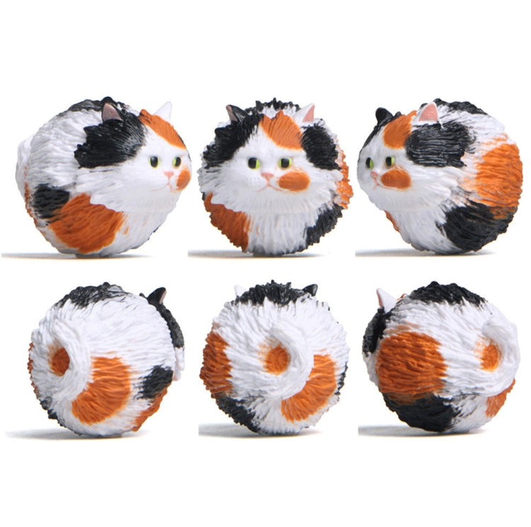Ornamento rotondo dell'anello chiave del fumetto del portachiavi del gatto della tigre, 3 Color, Black, Coffee White, Yellow White, Gray, White