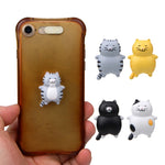 Fat Cat 3D frigorifero magnete adesivo magnetico custodia per telefono accessori fai da te, Fat Cat (Yellow), Fat Cat (Gray), Fat Cat (Gray -white), Fat Cat (3-color), Fat Cat (Black)