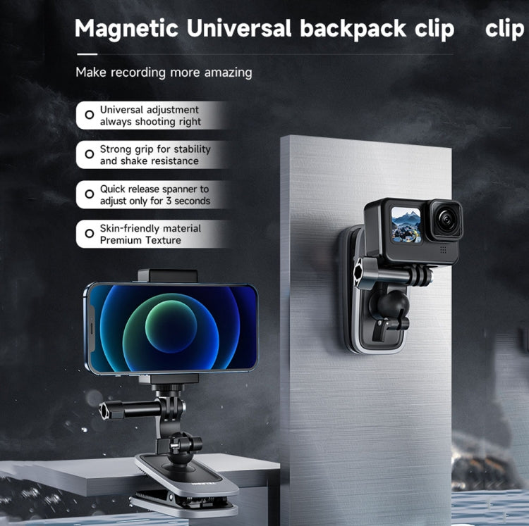 TELESIN Supporto magnetico rotazione 360° per action cam