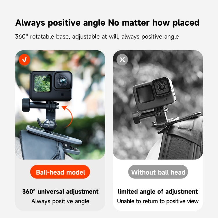 TELESIN Supporto magnetico rotazione 360° per action cam