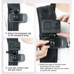 TELESIN Supporto magnetico rotazione 360° per action cam