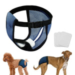 Pantaloni fisiologici per cani traspiranti Pantaloni mestruali Pantaloni sanitari anti-molestie, Blue S: 24-32cm, Blue M: 35-43cm, Blue L: 40-49cm, Blue XL: 50-59cm, Black S: 24-32cm, Black M: 35-43cm, Black L: 40-49cm, Black XL: 50-59cm
