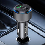 Caricabatterie rapido USB 3.0 per auto Yesido Y50 Ricarica rapida PD in lega di alluminio da 30 W, Y50