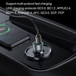 Caricabatterie rapido USB 3.0 per auto Yesido Y49 Ricarica rapida PD traslucida da 30 W, Y49