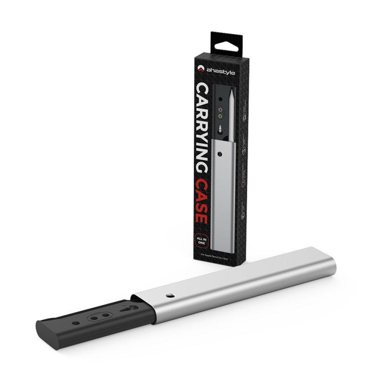 Per Apple Pencil 1/2 Custodia per penna in alluminio AhaStyle PT145, PT145 (Silver), PT145 (Dark Gray)