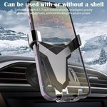 Porta cellulare triangolare per presa d'aria per auto con navigazione a gravità