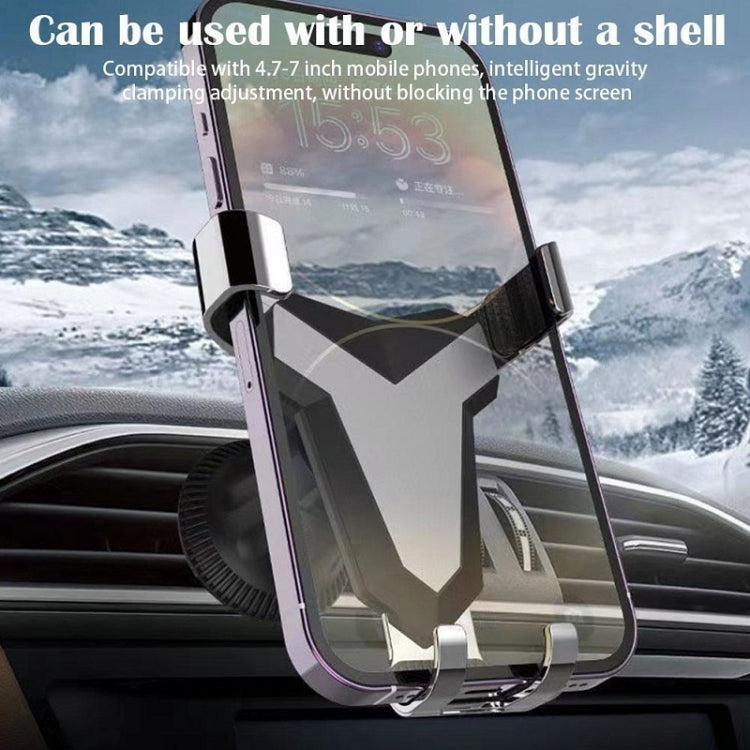 Porta cellulare triangolare per presa d'aria per auto con navigazione a gravità