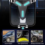 Porta cellulare triangolare per presa d'aria per auto con navigazione a gravità