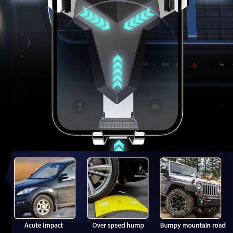 Porta cellulare triangolare per presa d'aria per auto con navigazione a gravità