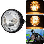 Anello angelo faro LED da 7 pollici per moto con funzione di sterzo, PE-D7inS01