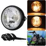 Moto 7 pollici LED faro Angel Ring funzione sterzo con staffa, PE-D7inS01TZ 28-36MM, PE-D7inS01TZ 35-43MM