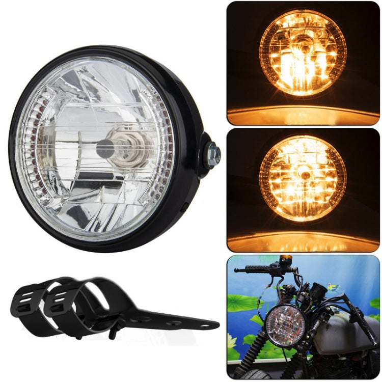 Moto 7 pollici LED faro Angel Ring funzione sterzo con staffa, PE-D7inS01TZ 28-36MM, PE-D7inS01TZ 35-43MM