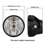 Moto 7 pollici LED faro Angel Ring funzione sterzo con staffa, PE-D7inS01TZ 28-36MM, PE-D7inS01TZ 35-43MM