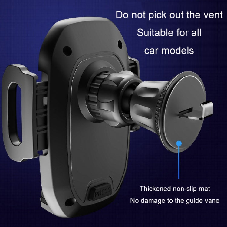 Telaio di supporto per la navigazione del telefono cellulare per auto a gancio, Hook Mirror Black
