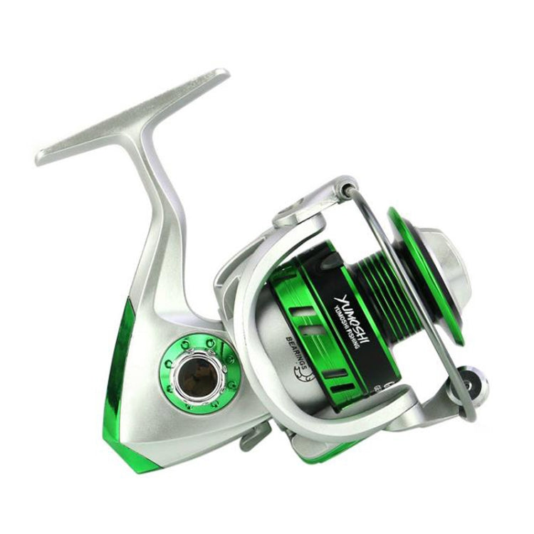Mulinello da spinning YUMOSHI serie GL, GL1000 Silver, GL2000 Silver, GL3000 Silver, GL4000 Silver, GL5000 Silver, GL6000 Silver, GL7000 Silver, GL1000 Black, GL2000 Black, GL3000 Black, GL4000 Black, GL5000 Black, GL6000 Black, GL7000 Black