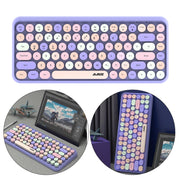 Ajazz 308I 84 Tasti Tablet Computer Notebook Home Office Punk Tastiera Bluetooth, Mixed Color Purple, Mixed Color Pink, Milk Tea Color, Mixed Color Green