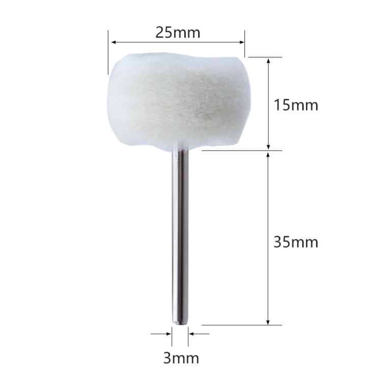 MT-3YM Lucidatura a specchio in metallo con mola per lucidatura a sfera in cashmere con testa abrasiva in lana, 5pcs, 10pcs, 20pcs, 100pcs