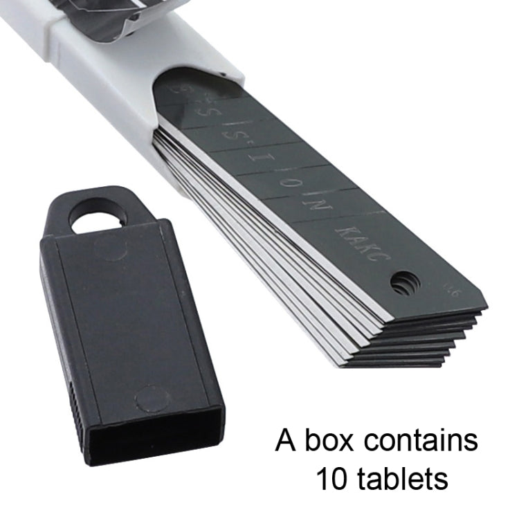 KAKC-18 Lama per taglierina a lama nera Lama per taglierina per pareti da 18 mm, 10pcs /Box, 100pcs /Box