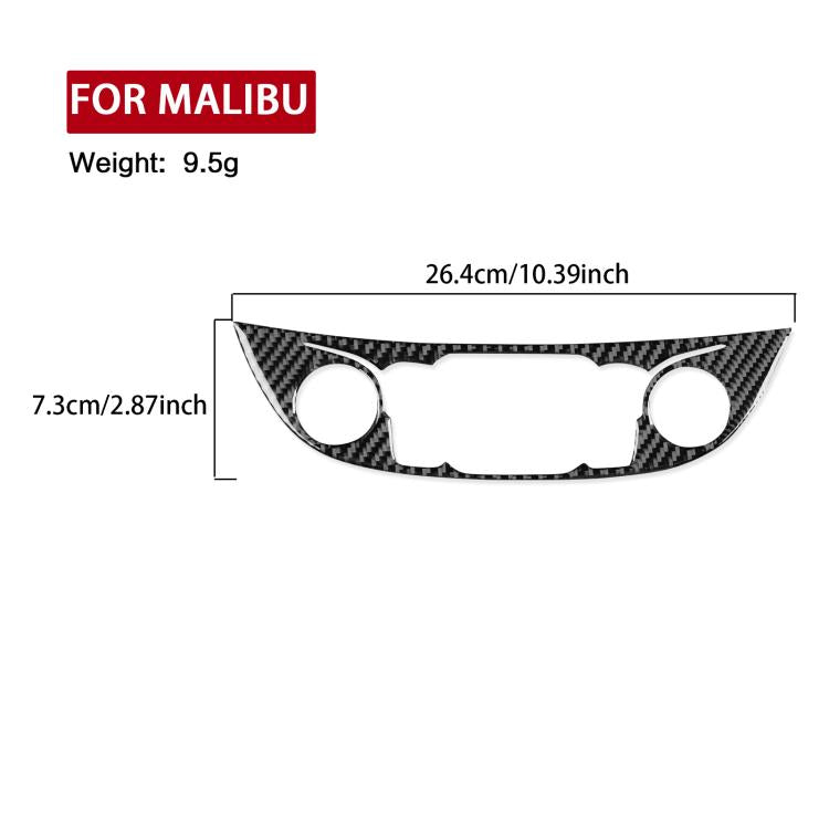 Per Chevrolet Malibu 2016-2024 modello B, adesivo per pannello pulsanti di controllo centrale guida a sinistra
