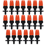 20pcs TF-118 Sistema di irrigazione a goccia per irrigazione da giardinaggio Set di accessori, Spray Head (Orange), Single Hook Connection 4/7mm Capillary (Orange), Single Hook Connection 4/7mm Capillary (Gray)                                          ...