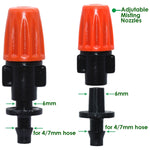 20pcs TF-118 Sistema di irrigazione a goccia per irrigazione da giardinaggio Set di accessori, Spray Head (Orange), Single Hook Connection 4/7mm Capillary (Orange), Single Hook Connection 4/7mm Capillary (Gray)                                          ...