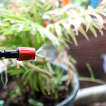 20pcs TF-118 Sistema di irrigazione a goccia per irrigazione da giardinaggio Set di accessori, Spray Head (Orange), Single Hook Connection 4/7mm Capillary (Orange), Single Hook Connection 4/7mm Capillary (Gray)                                          ...