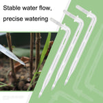 FR-258 40pcs 4/7mm Capillare Trasparente Curvo Goccia Freccia Giardinaggio Micro-Spray Irrigazione Freccia