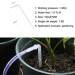FR-258 40pcs 4/7mm Capillare Trasparente Curvo Goccia Freccia Giardinaggio Micro-Spray Irrigazione Freccia